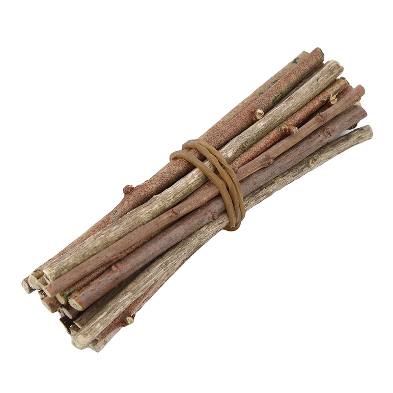 20pcs Original Small Wooden Sticks Round Wooden Grocery Branches Wooden Sticks DIY Materials For Garden Wedding Table Decoration