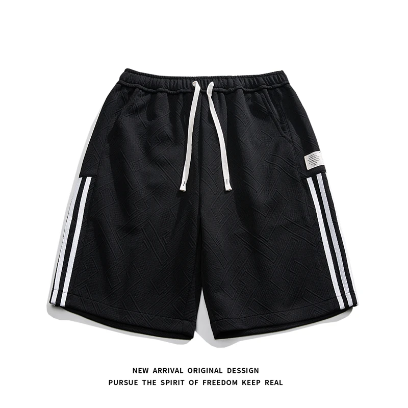 2024 Beach Shorts Men Summer Solid Casual Short Men Loose Drawstring Hip Hop Korean Shorts Men Streetwear Shorts Men Joggers