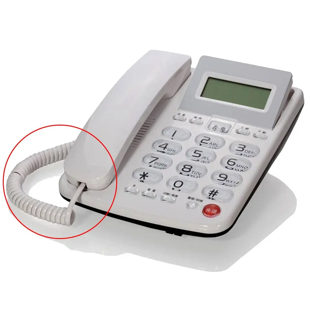 Receiver Cable Copper  Coiled Telephone Cord Phone Curve  Handset Line Connector Wire