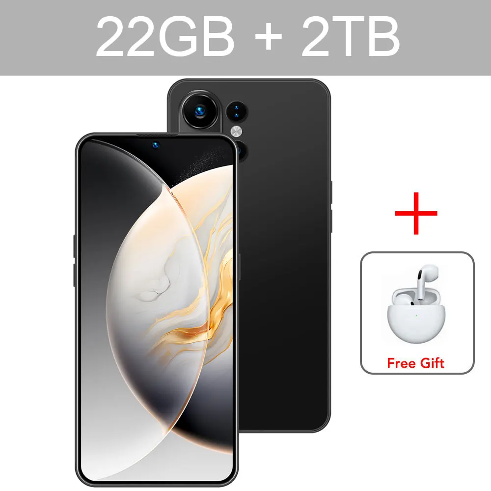 K-Touch Mobile Phones C27 Ultra Smartphone Android 5G Cell phone 7.3 Inch 16+48MP Camera 22GB+2TB 7800mAh Battery Factory Unlocked For Men Women