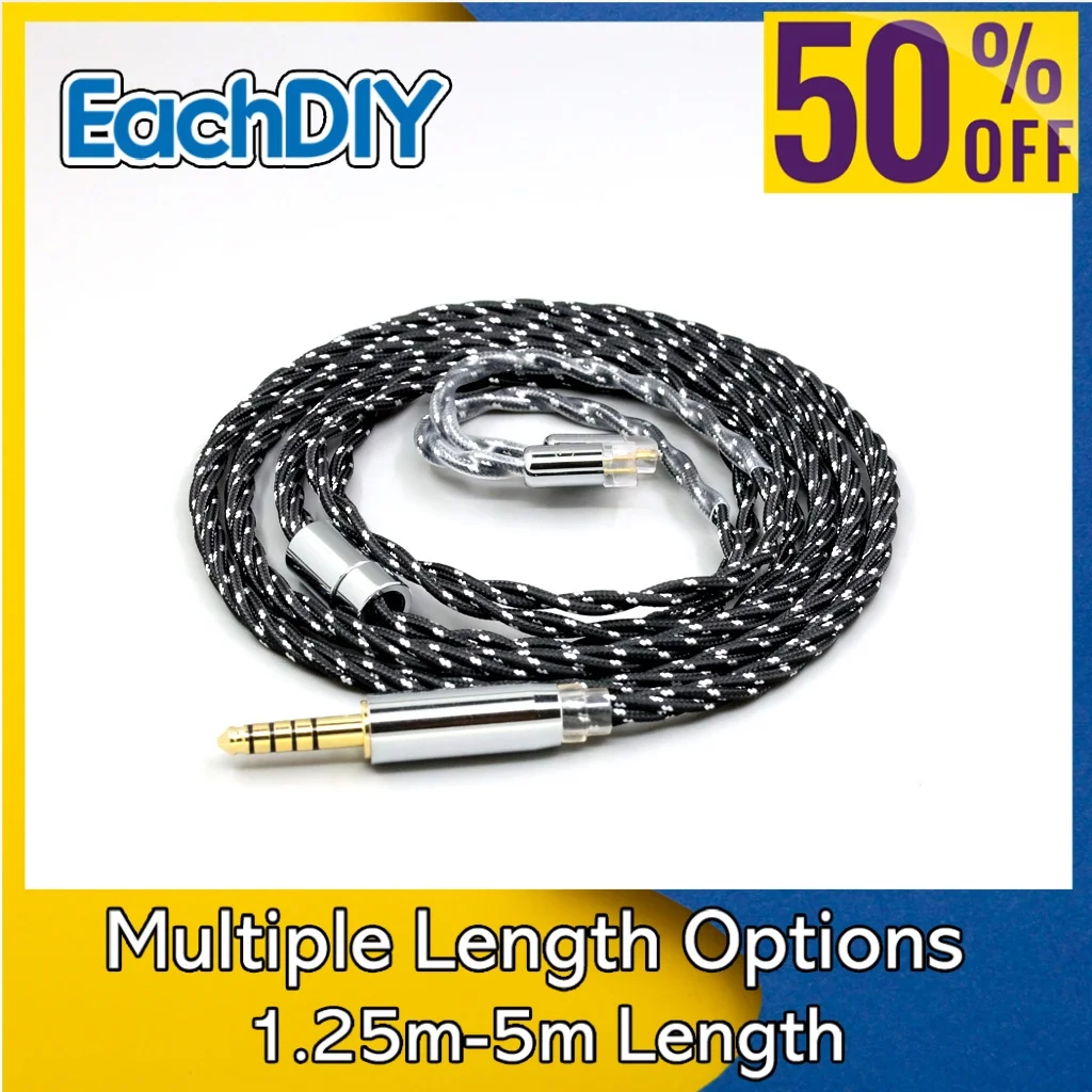 

Twisting Nylon OCC Mixed OFC Earphone Cable For QDC Gemini Gemini-S Anole V3-C V3-S V6-C UE11 UE18 pro 0.78mm 2pin 8748