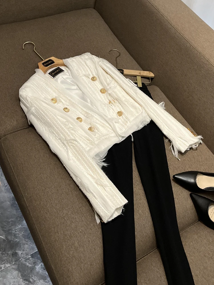 

Ортовое пальто в стиле корейской драмы с отделкой перьями для здоровых девушек Premium Feel Commute Sle Long Sve Color Jaet