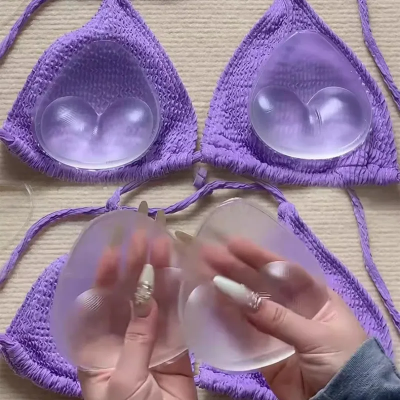 

3D Silicone Bra Inserts Breast Pads Sticky Push-up Women Bra Cup Thicker Nipple Cover Patch Bikini Inserts for Swimsuit Gifts