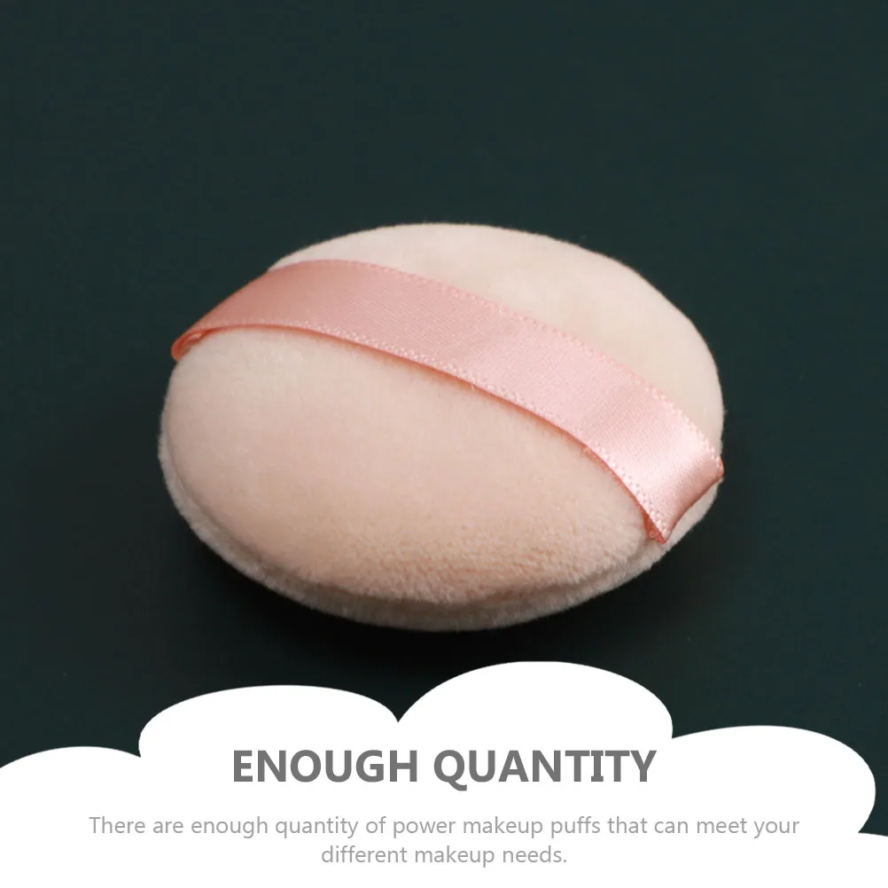 

8 Pcs Powder Puff Round Dusting Applicator Small Pads Sponge Compact Lightweight Skin Friendly Safe Women Makeup Tools