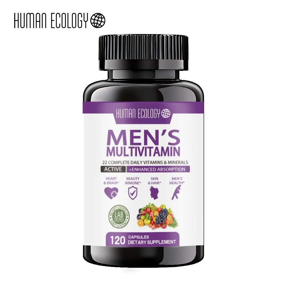 Human Ecology Men s Daily Multivitamin Capsules for Healthy Muscle Body Energy Boost Immune Support