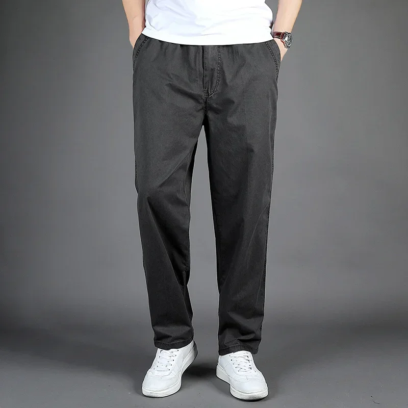 

Cotton Men's Workwear Fashion Trend Spring/summer Loose Oversized Casual Pants