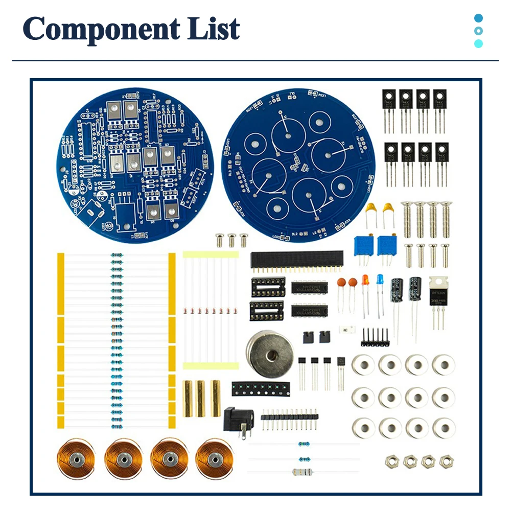 DIY Magnetic Levitation Kit Experiment PCB Soldering Project Practice Solder Assembly 2-5W 150G Load Magnet DIY Electronic Kit