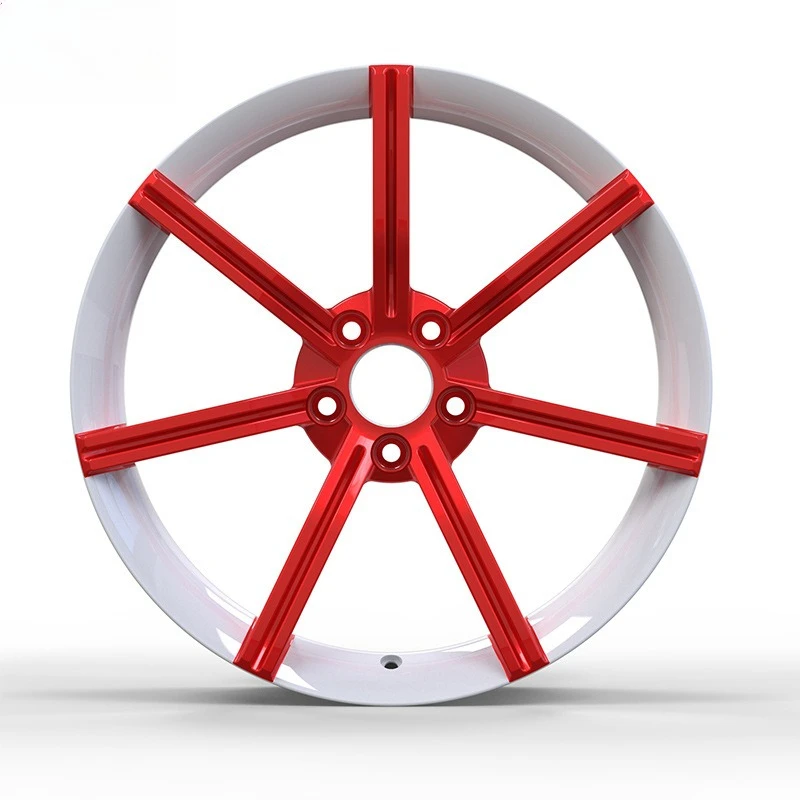 Car wheel hub modification 17~ 22 inch one-piece red, black, red and white color matching wheel hub