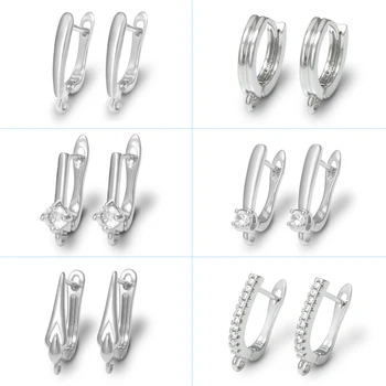 1 ペア 18 K ゴールドメッキアクセサリーイヤリングジュエリー作成 DIY 手作りウェディングイヤリングクラスプイヤリングフック Eawires