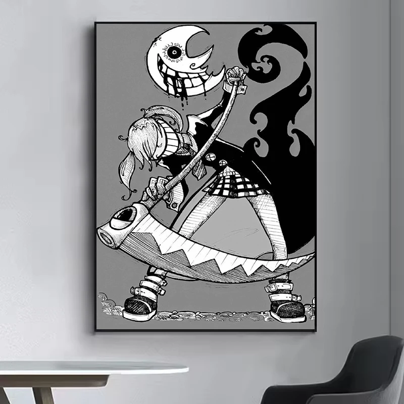 

Soul Eater Anime Poster Interior Paintings Home Living Room Decoration Posters on the Wall Decorations Coffee House Bar Decor