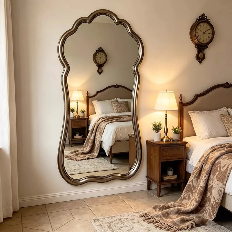 Full Body Living Room Mirror Modern Aesthetic Long Korean Style Funky Mirror Luxury Decoration Spiegel Wand Home Decorations