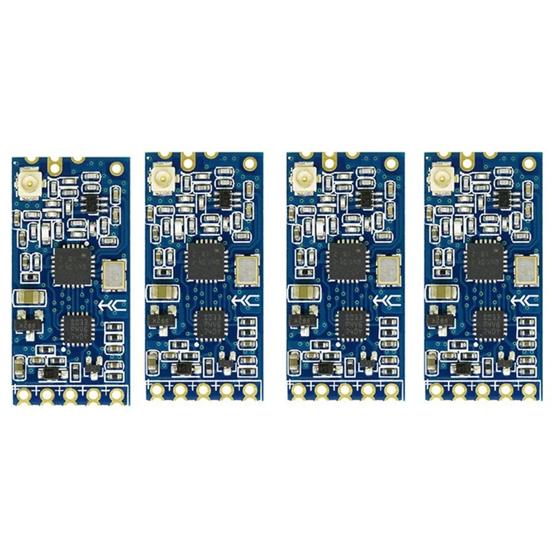 

4 шт., модуль беспроводного последовательного порта 433 МГц SI4463, Bluetooth HC12