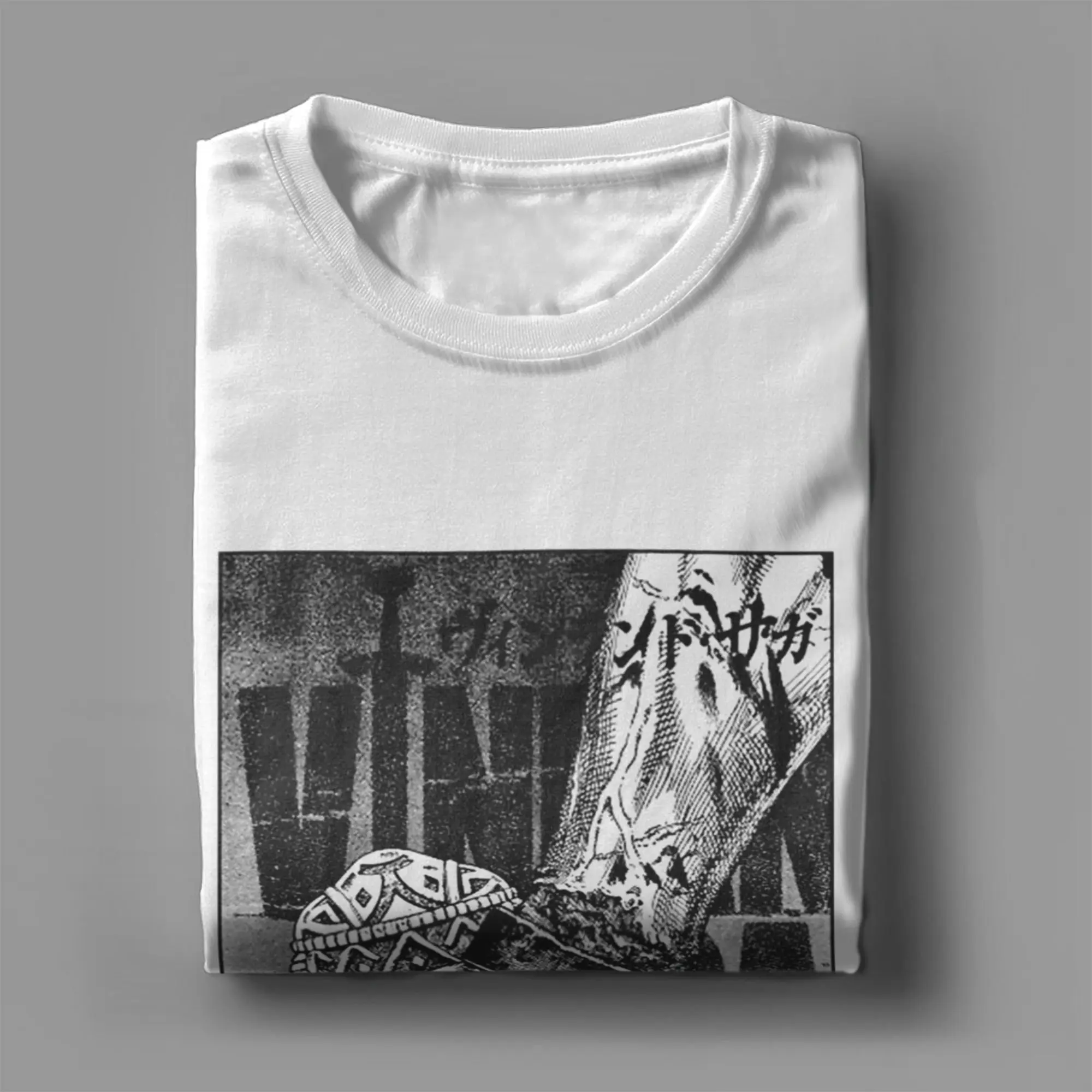 تي شيرت Vinland Saga Anime للرجال من القطن الخالص تي شيرت ممتع برقبة دائرية تي شيرت بأكمام قصيرة ملابس للبالغين