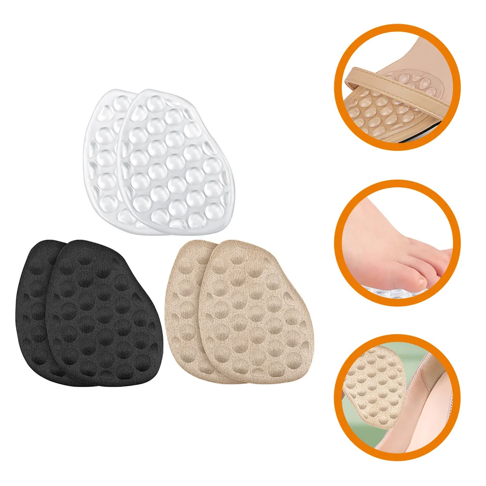 

Forefoot Gel Metatarsal Cushions High Heel Pads Anti-Slip Reusable Non-Skid Insole Pads Pain Relief Foot Care Tools