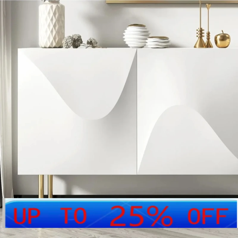 

lmm Light Luxury Home Entrance Cabinet Living Room High-End Storage Modern Minimalist Solid Wood Sideboard