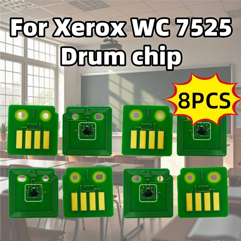 8pcs 013R00662 สําหรับ Xerox WorkCentre 7525 7825 7525 7530 7535 7545 7556 7835 7845 7855 AltaLink C8030 C8035 C8045 8055 กลองชิป