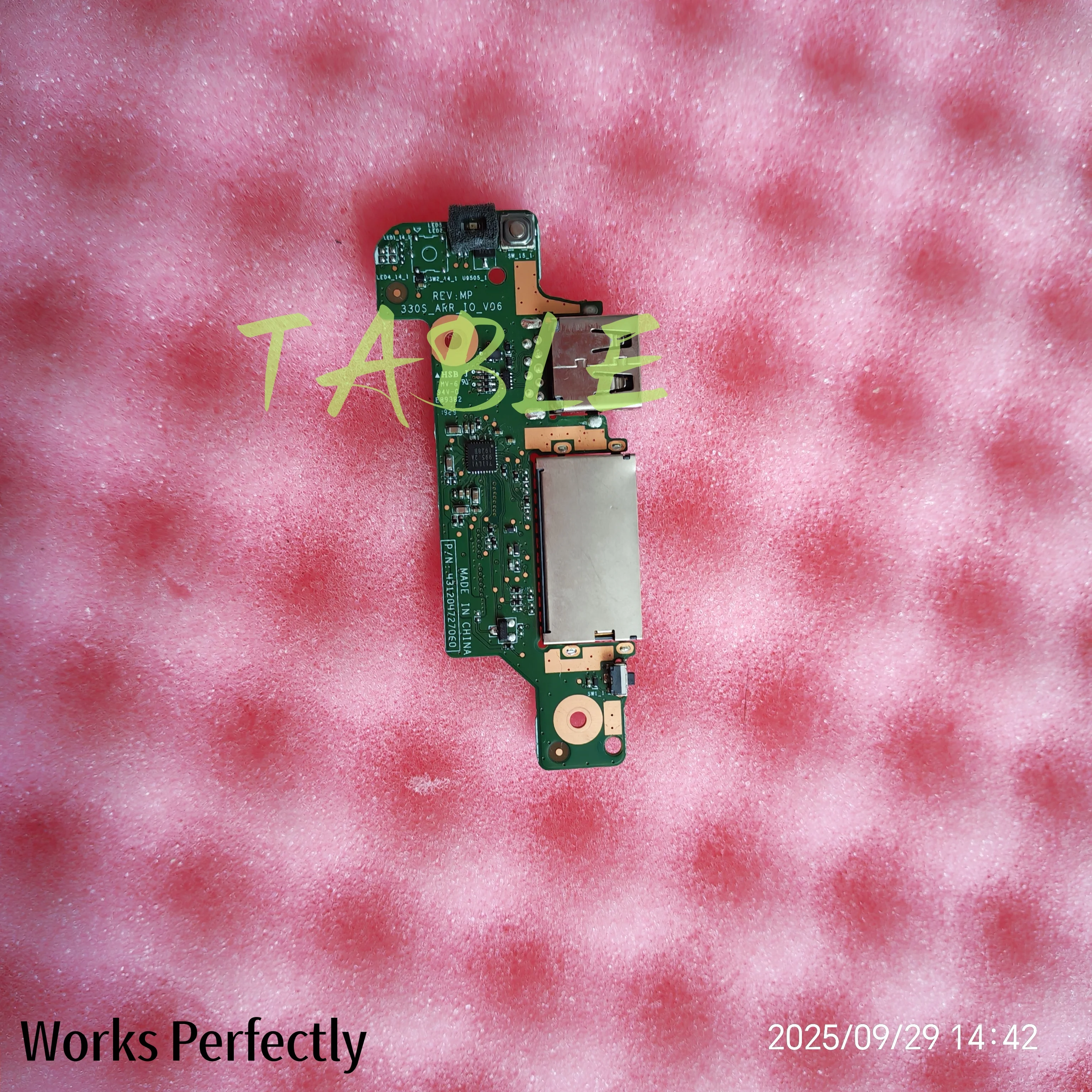 Original For Lenovo Ideapad 330S-15ARR USB POWER BOARD 330S_ARR_IO_V06 FRU 5C50R07374 P/N 431204727060 100% Tested Fast Ship