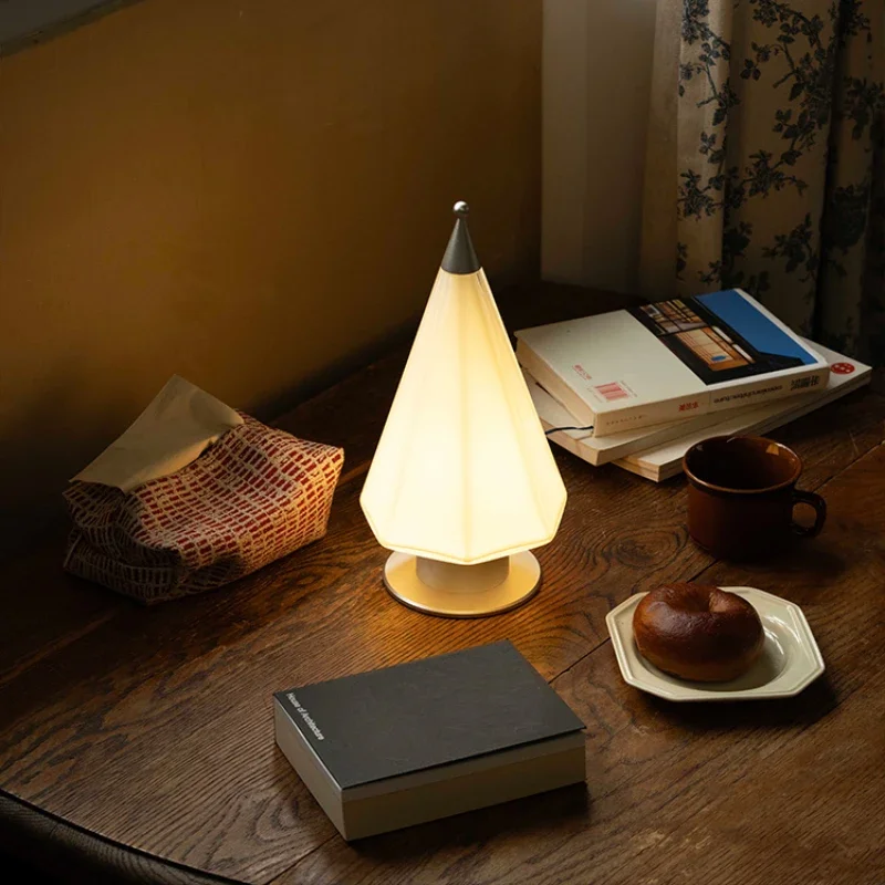 Original design dimming glass bedside light bedroom night portable ambient