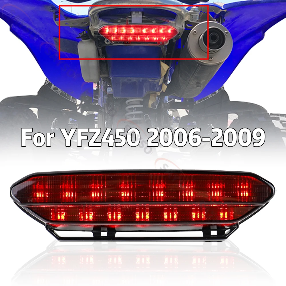 LED Tail Light Rear Brake Light for Yamaha 2006 - 2009 YFZ450 06-09 YFZ 450 5TG-84710-21-00 ATV