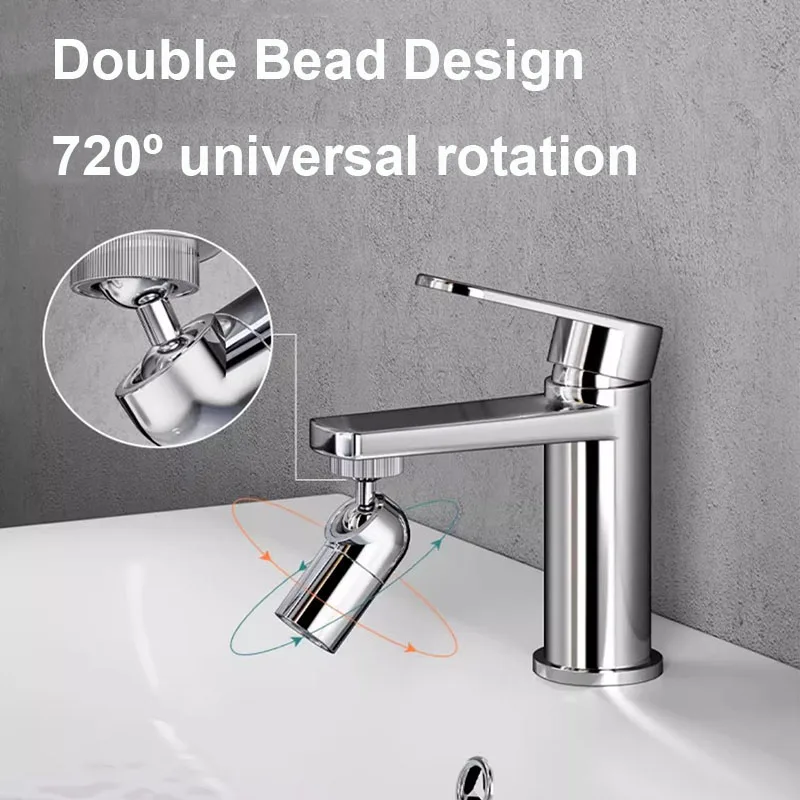 720 ° Universele Kitchen Faucet Anti-Splash Nozzle Aerator Filter Copper Extender Adapter Mouthwash Mouth Extende