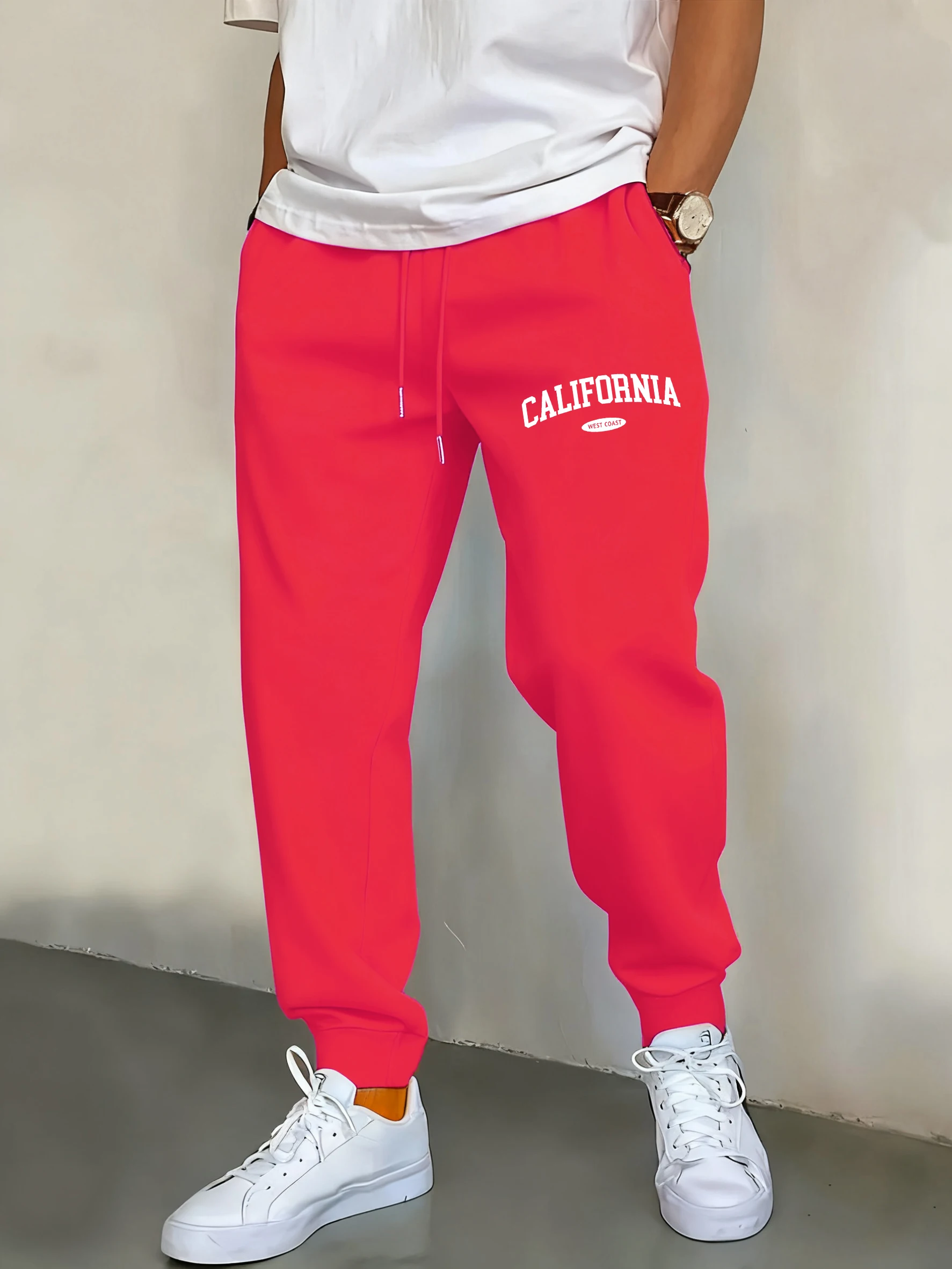 

California Estd 1980 Design Man Pant Comfortable Warm Sweatpants Fashion Casual Male Y2K Pants Unisex Fleece Multicolor Trousers