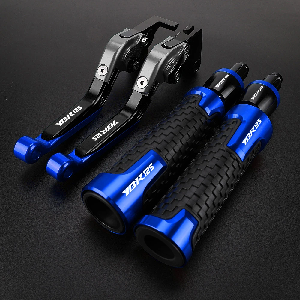 Motorcycle YBR 125 2010 2009 Folding Adjustable Brake Clutch Levers Handlebar grips FOR YAMAHA YBR 125 2005-2014 2013 2012 2011