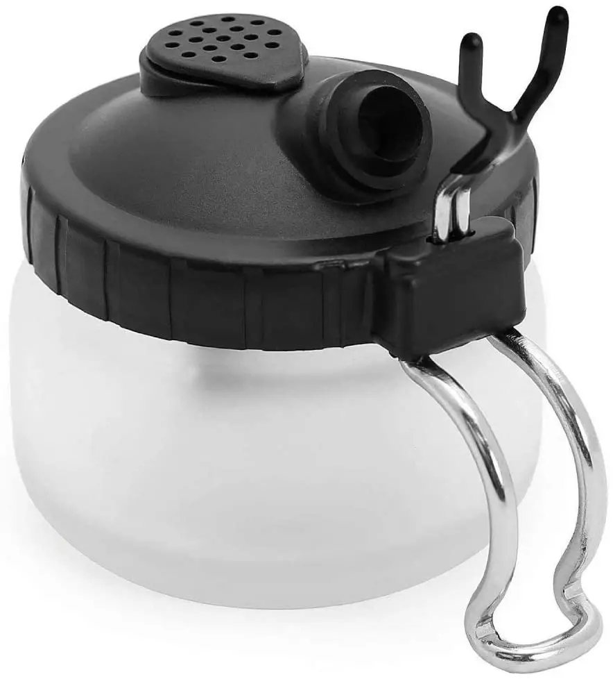 Joystar 5 Sets Multi Purpose Airbrush Brush Holder Washing Cleaning Glass Pot Jar Nozzle Repair Tools Plastic Bottle