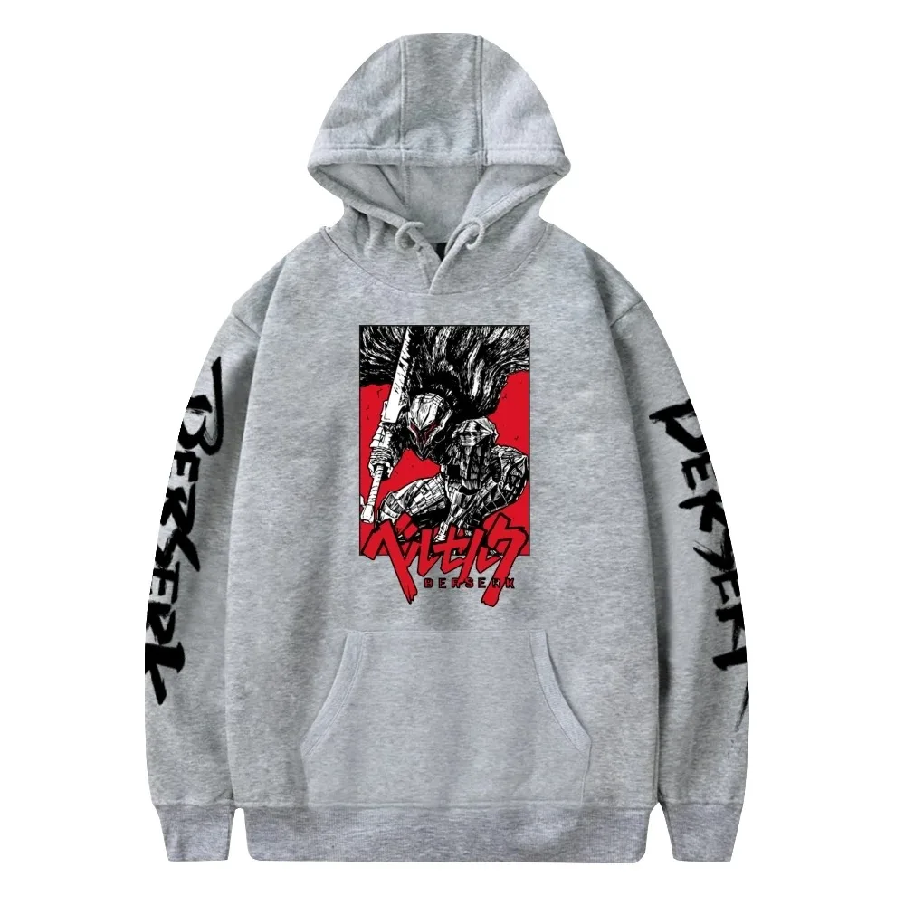 Anime Berserk Hoodie Sweatshirt Mulheres Homens Manga Longa Moda Pullover Roupas 2024