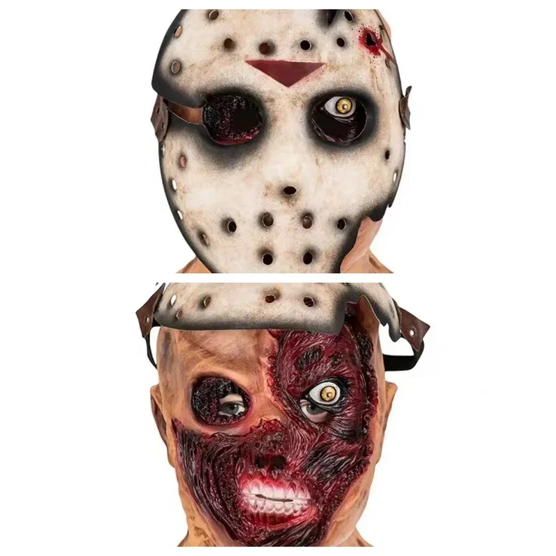 FC6Halloween Mask Mascara Halloween Cosplay Costume Mask Friday The 13th Halloween Myers Jason Vs Freddy Costume Prop Ho@FC8！