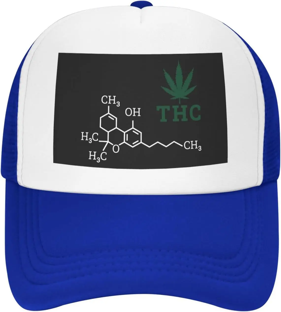 THC-Molecule-Trucker-Hat-Adjustable-Mesh-Snapback-Cap-for-Unisex-Outdoor-Casual-Sun-Protection