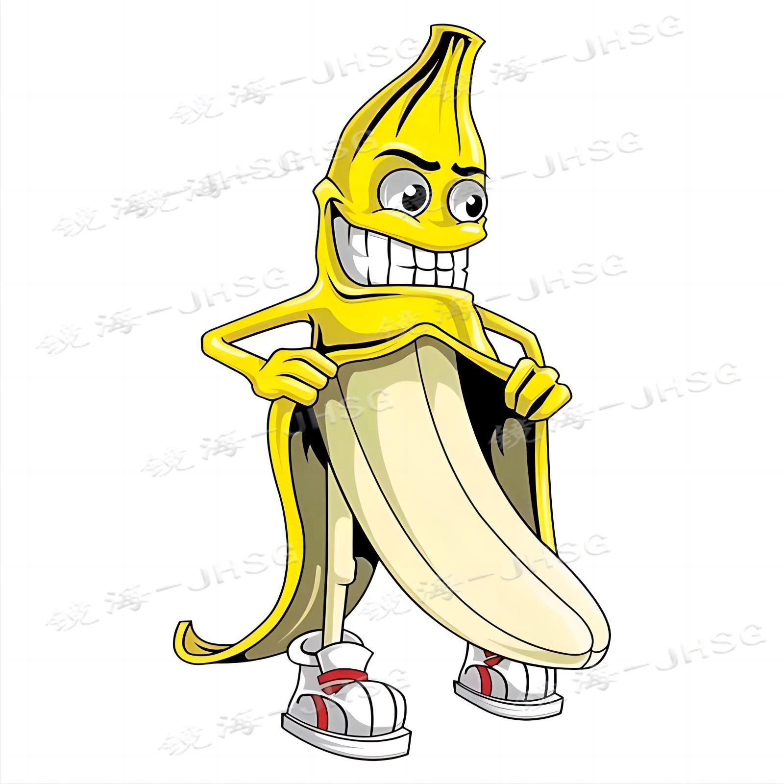 Funny Banana Peelable Sticker Vinyl Car Sticker Bumper Window Waterproof Vinyl Vehicle Exterior Decoration