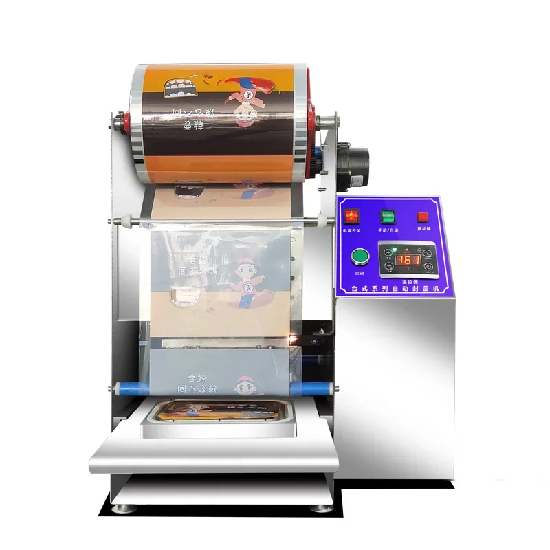 Dynamic crisper fast food box sealing machine commercial gamberi anatra cargo da asporto sigillatrice ciotola rotonda cibo cotto