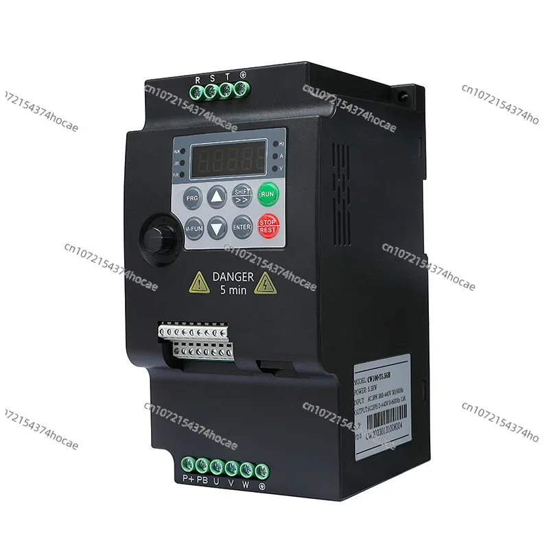 Inverter: Three-phase 380V, Single-phase, 220V to 0.75/1.5/2.2/5.5KW Motor, Water Pump, Fan Governor