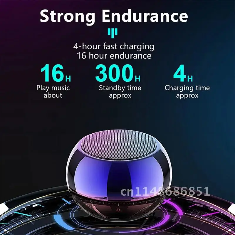 Mini speaker Bluetooth 5.0 support TF Extended Bass and Treble Rock metal Wireless HiFi Portable Speaker Tws Subwoofer Speaker