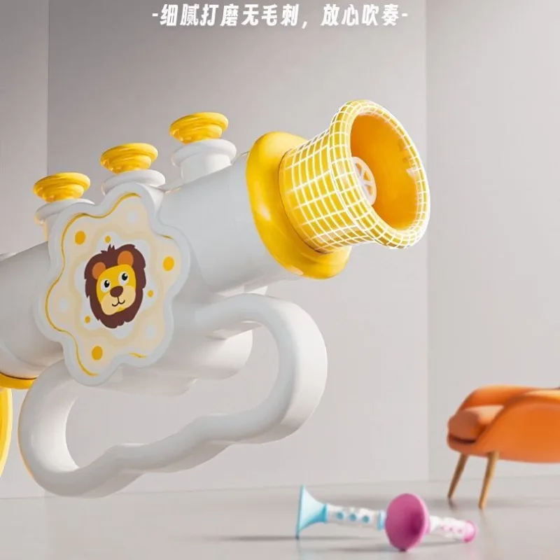 1Pc Mini Baby Trumpet Instrument Zabawki dla dzieci Wczesna zabawka edukacyjna Montessori Kolorowe instrumenty muzyczne Gry dla dzieci Prezent