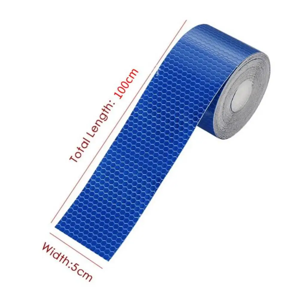 1PCS 5cmx3m Cinta Reflectante Reflective fabric Reflector Reflex Adhesiva Auto Car Film Crystal Honeycomb 30 mm