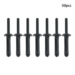 50Pcs 06506007AA Door Trim Plastic Rivet Retainer Fender Flare Bumper 6.35mm Hole for Dodge Nitro Jeep Grand Cherokee Wrangler