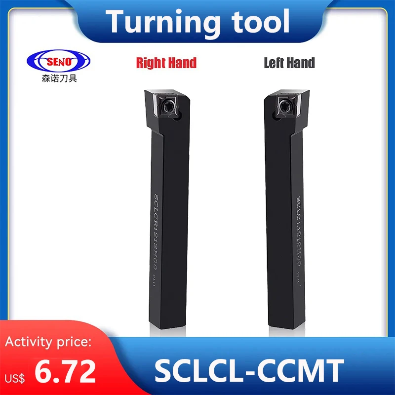 

SENO 1 PCS CNC Tool Lathe Turret External Turning Tool SCLCL0808D06 SCLCL1010E06 SCLCL1212F06 SCLCL1616H09 for CNMG CCMT Inserts