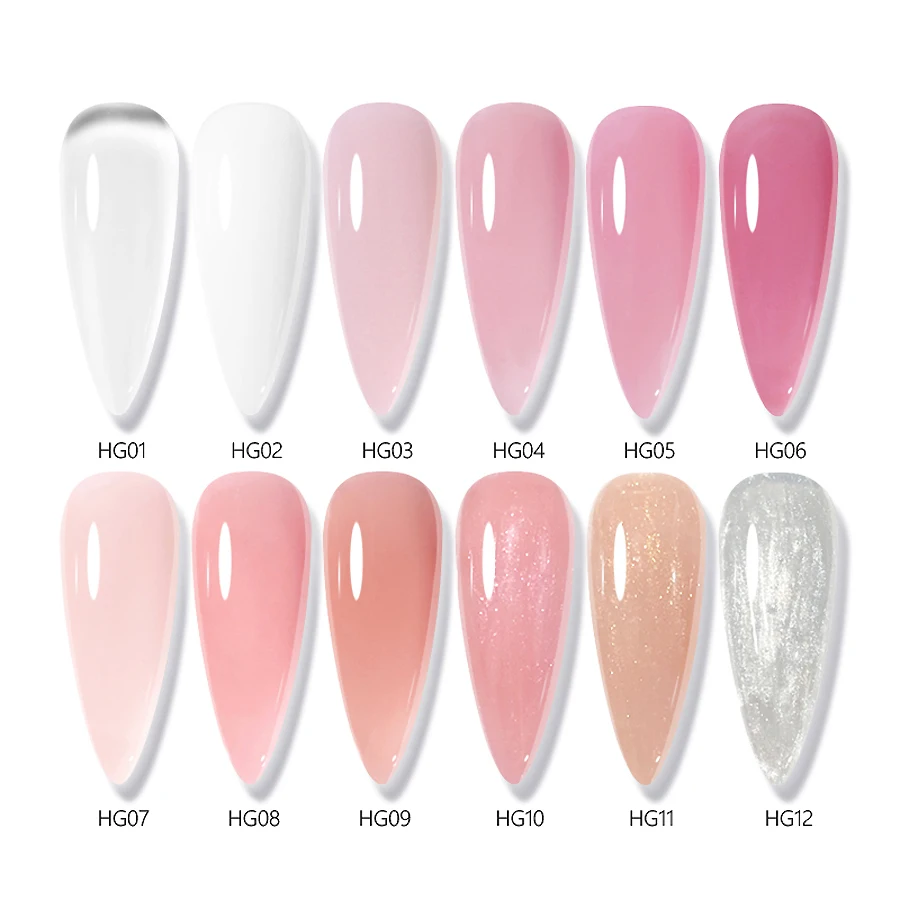 Gel duro 30ml para extensión de uñas, blanco lechoso, constructor autonivelante, refuerzo, camuflaje, manicura 2