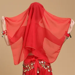 1 piece 90*55cm chiffon belly dance head scarf belly dancing shawls veils