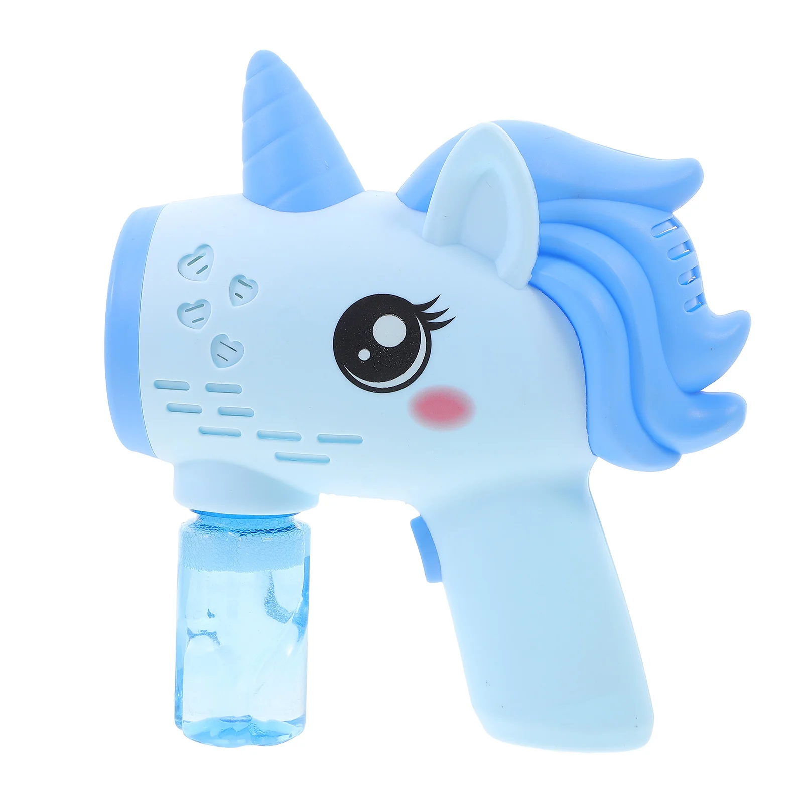 منفاخ فقاعات كهربائي جميل، صانع محمول على شكل وحيد القرن، لا مناسب لحديقة الشاطئ، ماكينة صنع الفقاعات #3