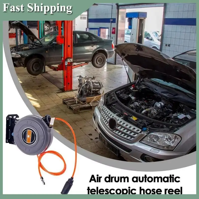 

-WSFS Air Drum Automatic Retractable Air Drum Hose Reel Hose Retractor Reel For Car Washing Car Beauty And Repair