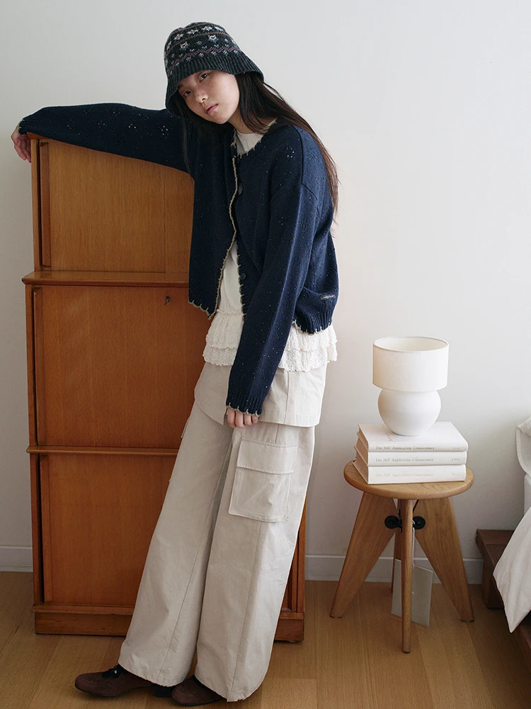 

Женский комплект: брюки-юбка свободного кроя с прямыми штанинами и двойным использованием (брюки и юбка), осенняя коллекция, повседневный стиль