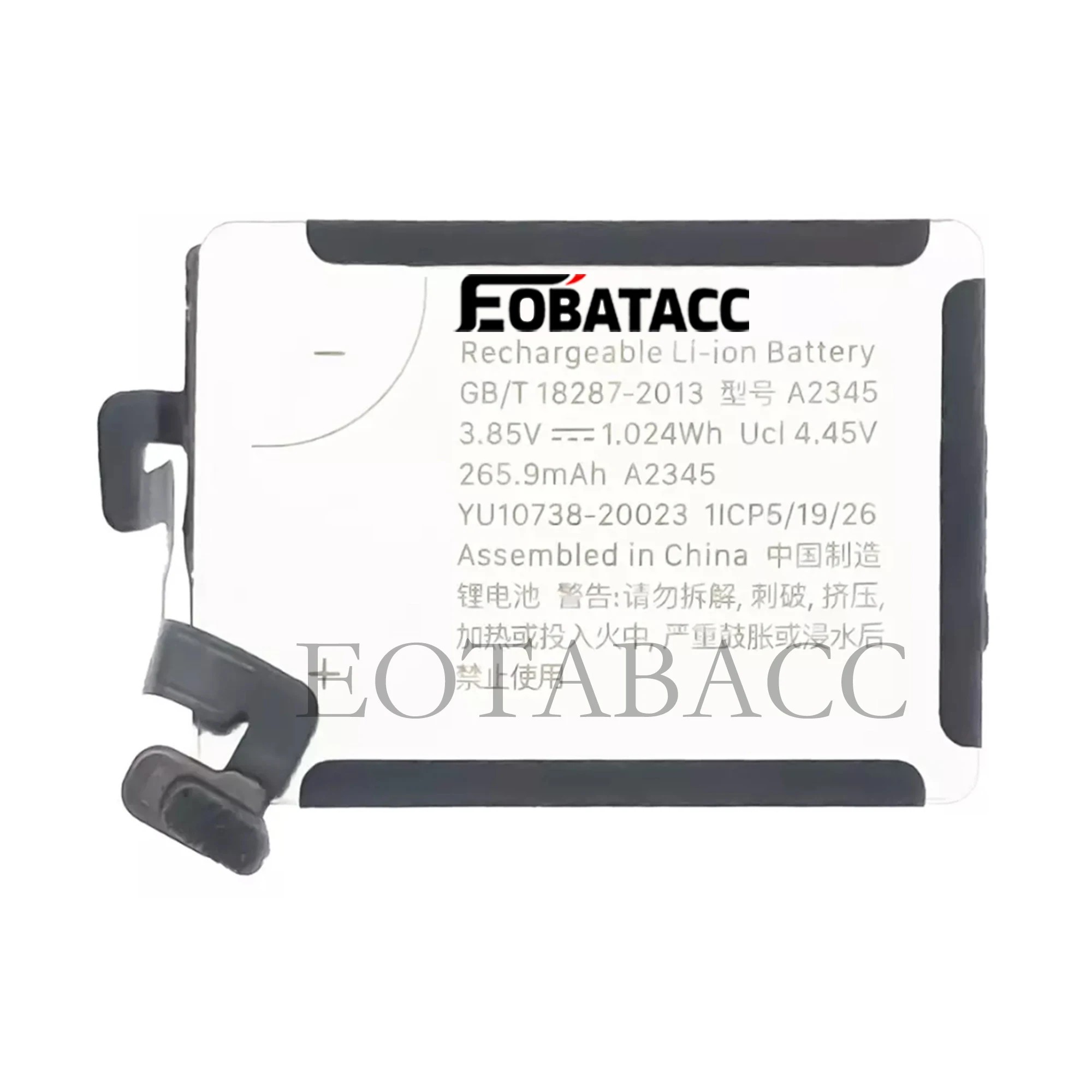 EOTABACC Replacement Battery For Apple Watch Series 6 40mm A2345 High Quality 265.9mAh Watch Battery+Tools