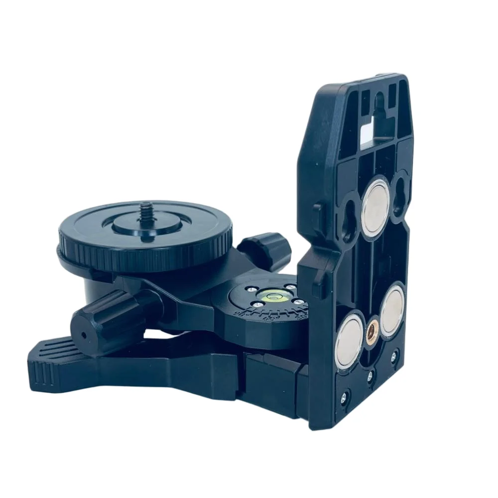 High stability Magnetic L-shaped laser level bracket with 360-degree adjustment laser level adpater with 1/4 & 5/8  srew