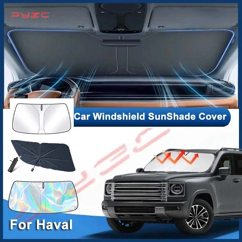 For Haval H9 2024 2025 New H9 Car Windshield Sunshade Cover Anti UV Protection Auto Parts Accessories