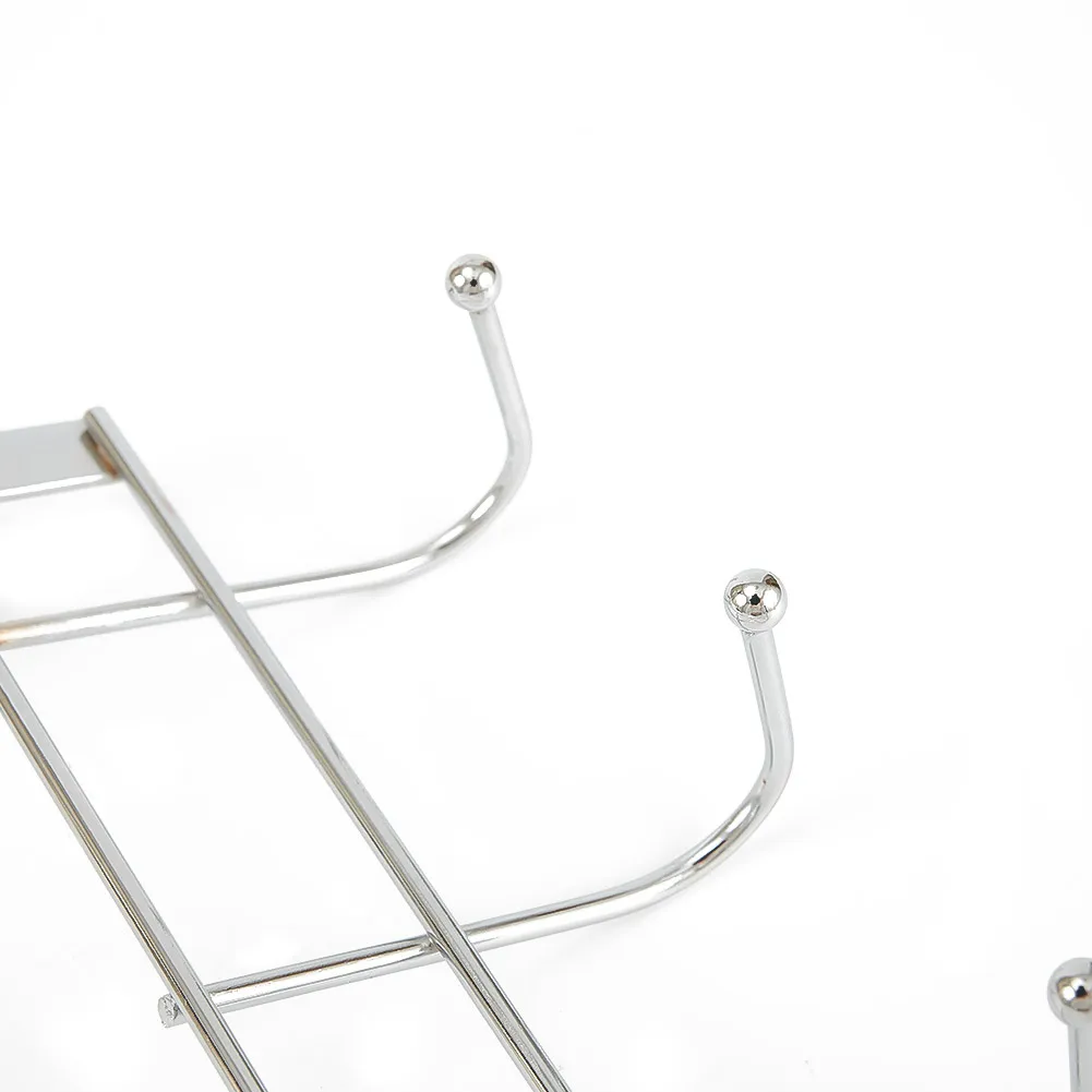 5 Hooks Size: 24.5 X 9 X 2.5 Cm.Over The Door Hooks Wash Room Hanger Clothes Towel Storage Holder 100% Brand New And High Qual