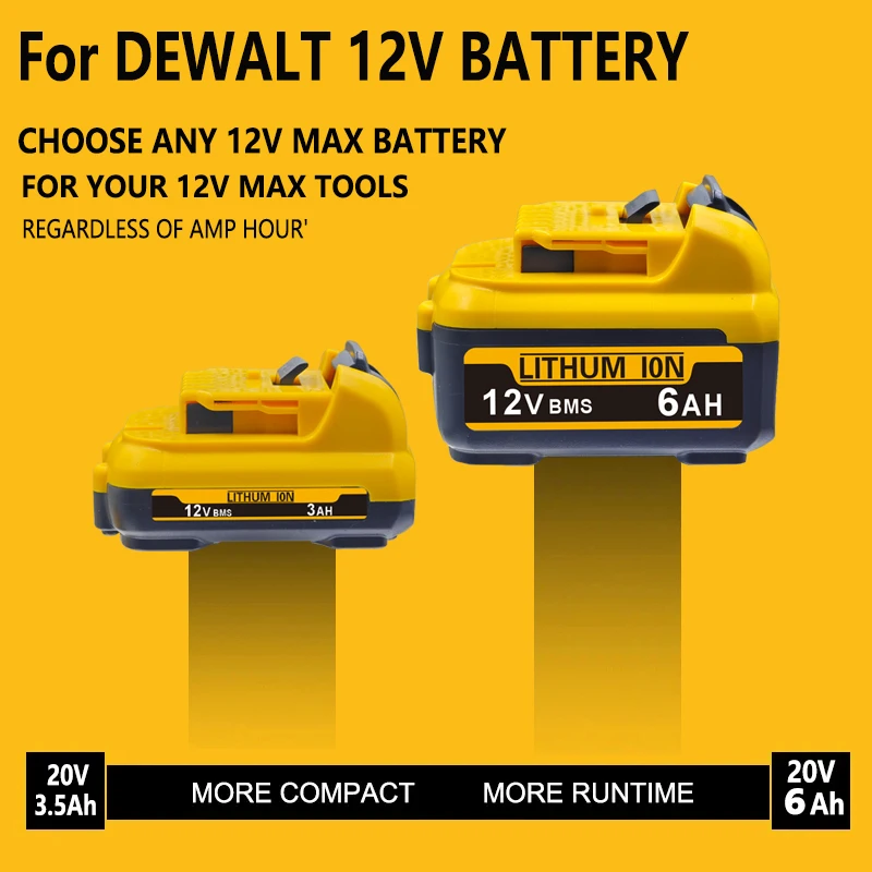 Voor DeWalt DCB127 - DCB120 oplaadbare batterijen - 3000mAh 12V Max lithium-ion vervangende batterij.+