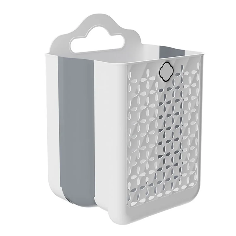 

G6-Wall-Mounted Folding Laundry Basket - Space-Saving Dirty Clothes Storage, Large-Capacity Storage Barrel