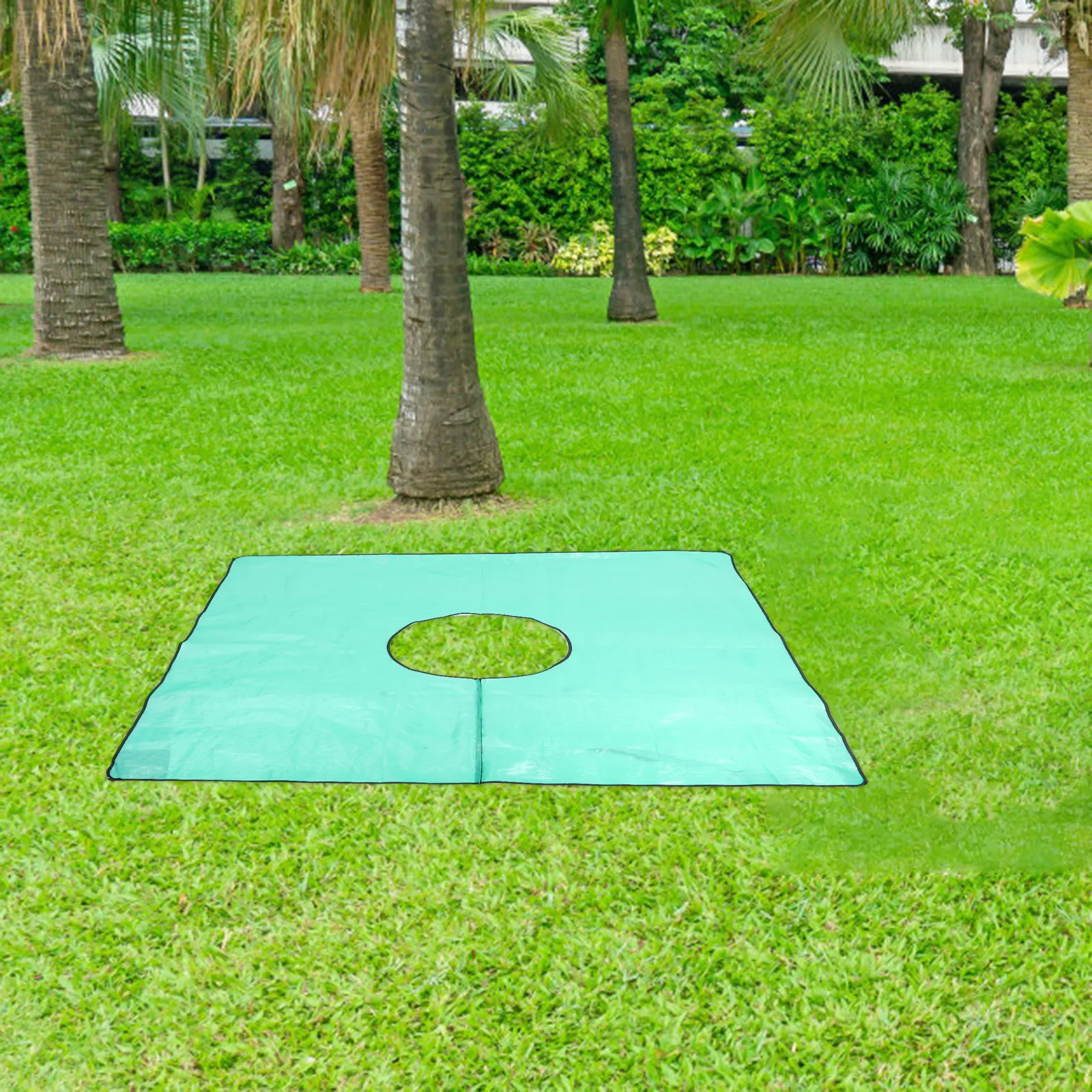 

Большой садовый тент для обрезки деревьев 200x200 см, водонепроницаемый, сверхпрочный, с вырезом по центру 60 см для сбора листьев и садовых работ